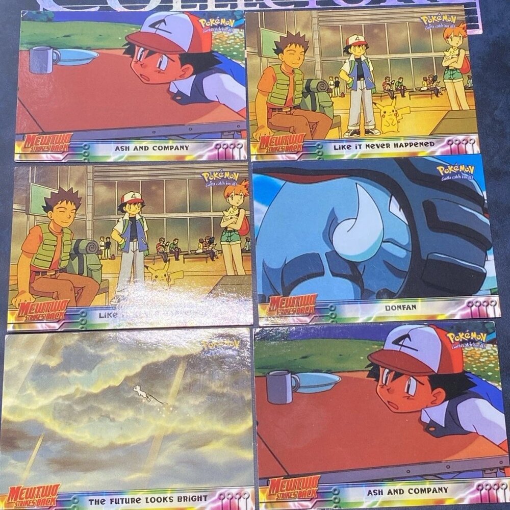 Pokémon Mewtwo Strikes Back Movie Card Lot (6) 1999
